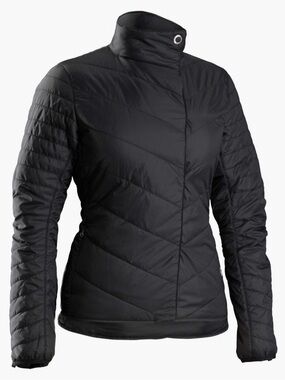 Bontrager Women's Insulated Cycling Puffer Full-Zip Jacket in Black